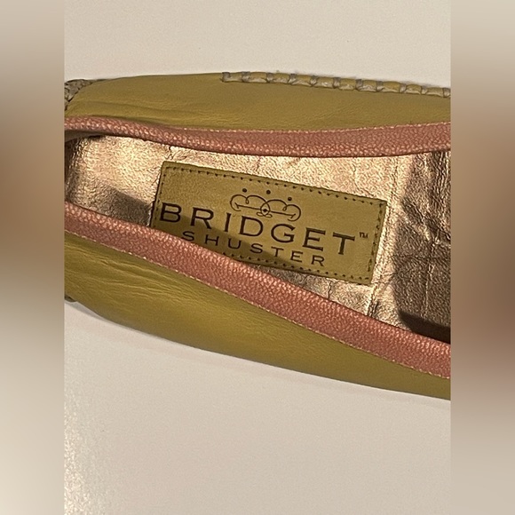 Bridget Shuster Tan Pink Leather Driving Moccasin 10 Brazil - Picture 2 of 6